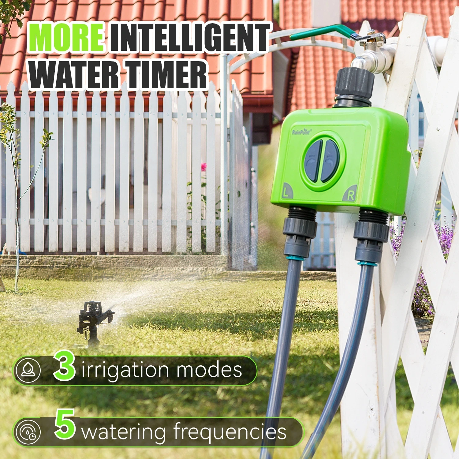 RainPoint wifi water timer App control for garden sprinklers